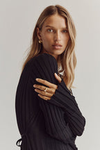 Langärmeliges Strickkleid (2 kaufen, kostenloser Versand)