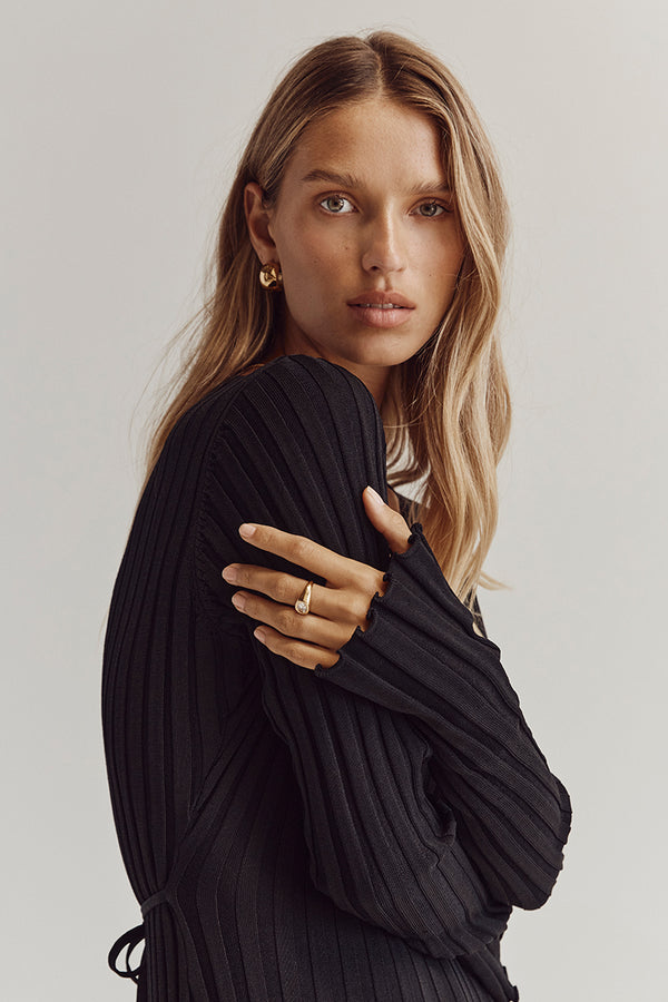 Long Sleeved Knit Midi Dress(Buy 2 Free Shipping)