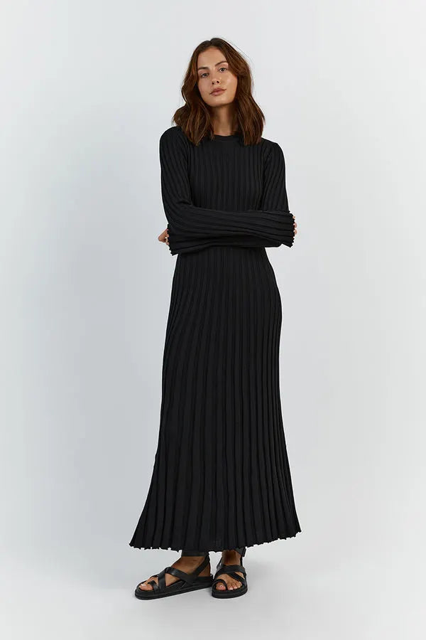 Long Sleeved Knit Midi Dress(Buy 2 Free Shipping)