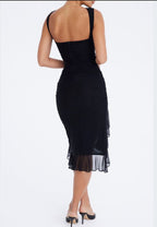 Charlotte Rüschenkleid Midi