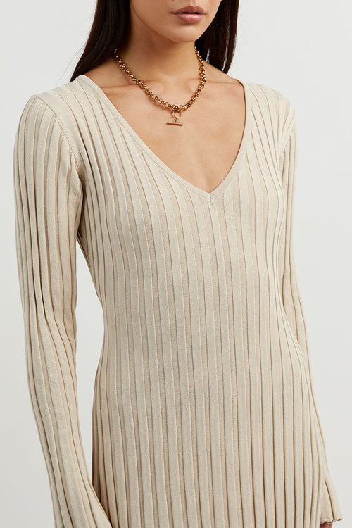 Long Sleeved Knit Midi Dress(Buy 2 Free Shipping)