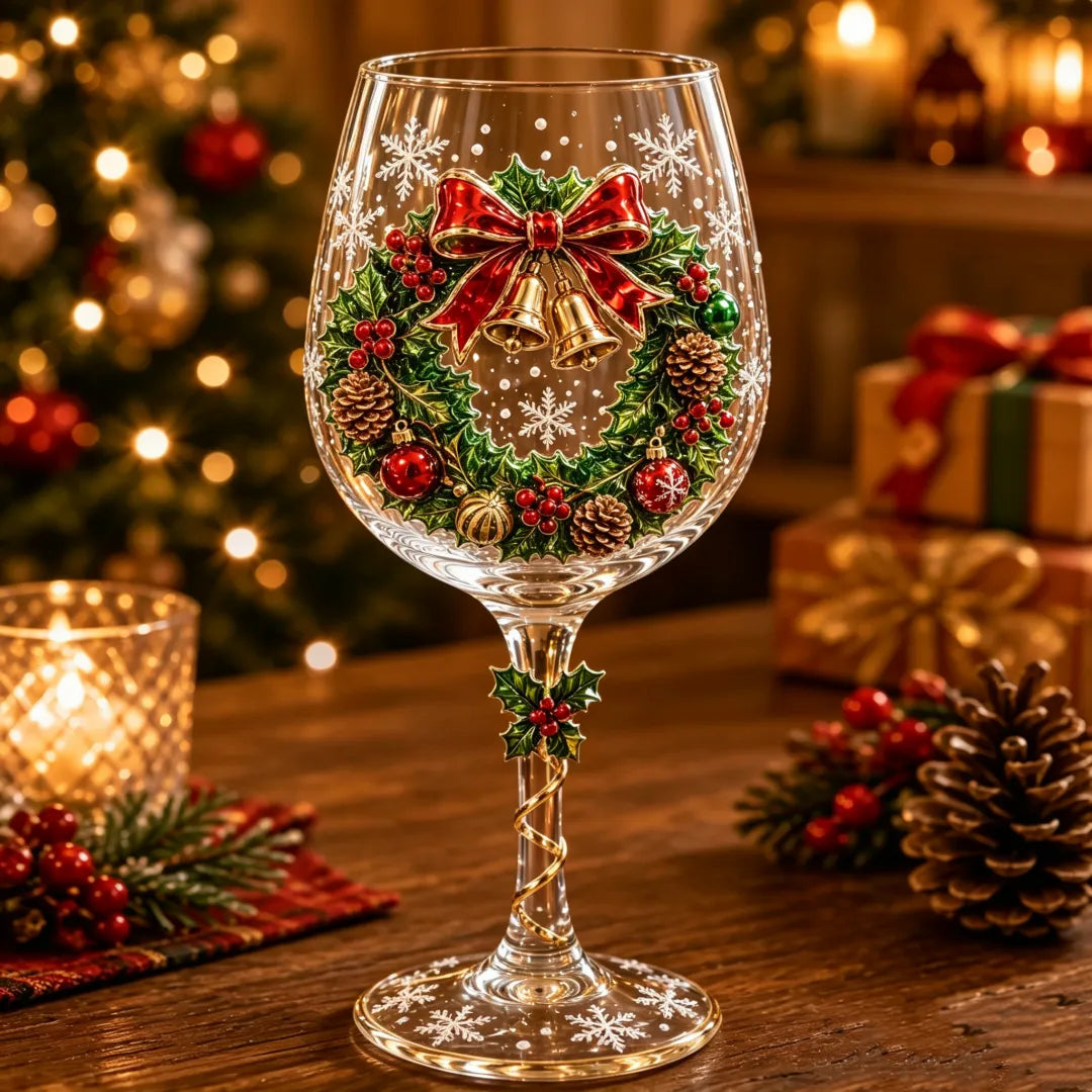 🔥Last day 50% OFF🎁Christmas 3D Wine Glass Collection Gift Box Set✨