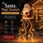 🎄Last day 49% OFF⛄Snowman Magic Fountain-Flowing Snowflake LED Christmas Garden Light❄️