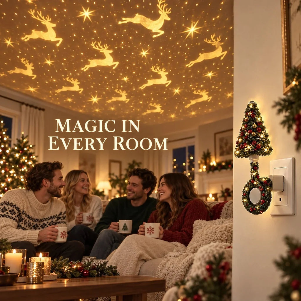 Christmas Plug-In Projection Light – Reindeer & Snowflake Effects and so on
