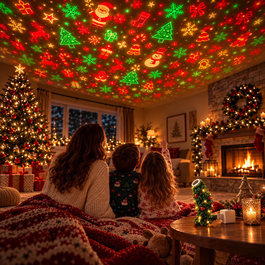 Christmas Plug-In Projection Light – Reindeer & Snowflake Effects and so on