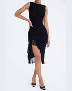 Charlotte Rüschenkleid Midi