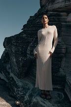 Langärmeliges Strickkleid (2 kaufen, kostenloser Versand)