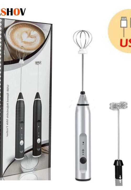 Wireless Milk Frothers Electric Handheld Blender