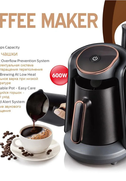 Coffee Pots Moka Pot 0.5L Semi-automatic Turkish Coffee Maker Thermal Capsules For Coffee Machine Milk Cappuccino Free Shipping