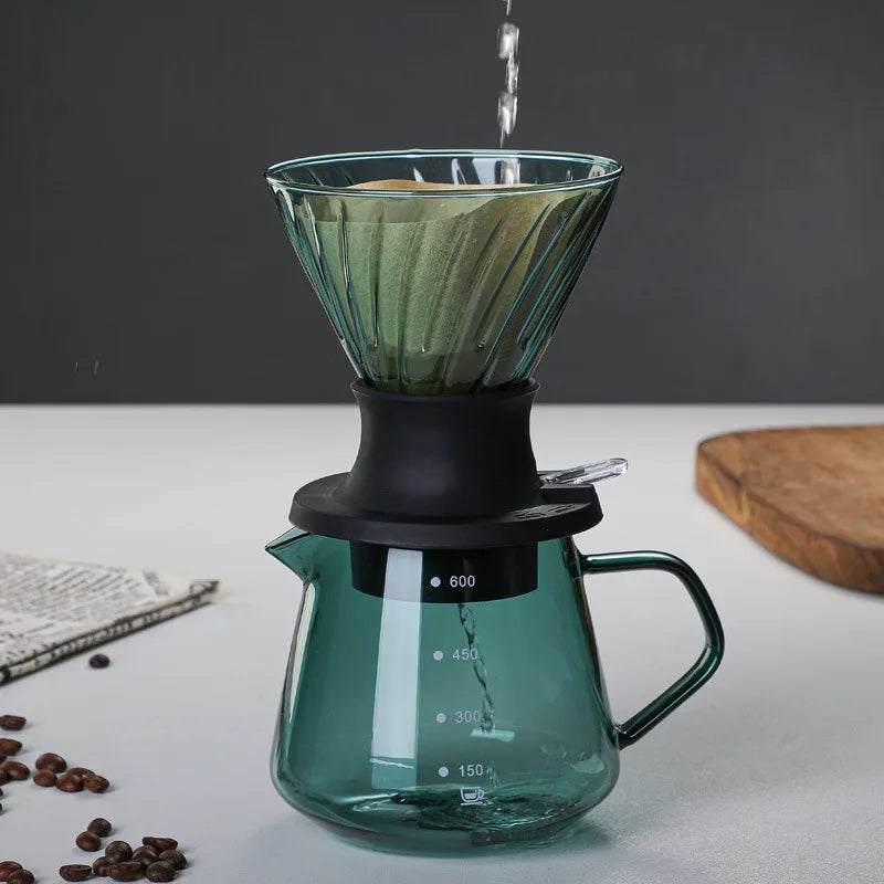 Immersion Dripper Switch Glass Pour Over Coffee Maker