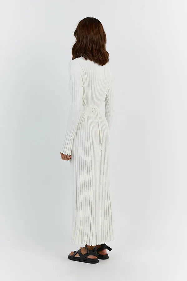Long Sleeved Knit Midi Dress(Buy 2 Free Shipping)