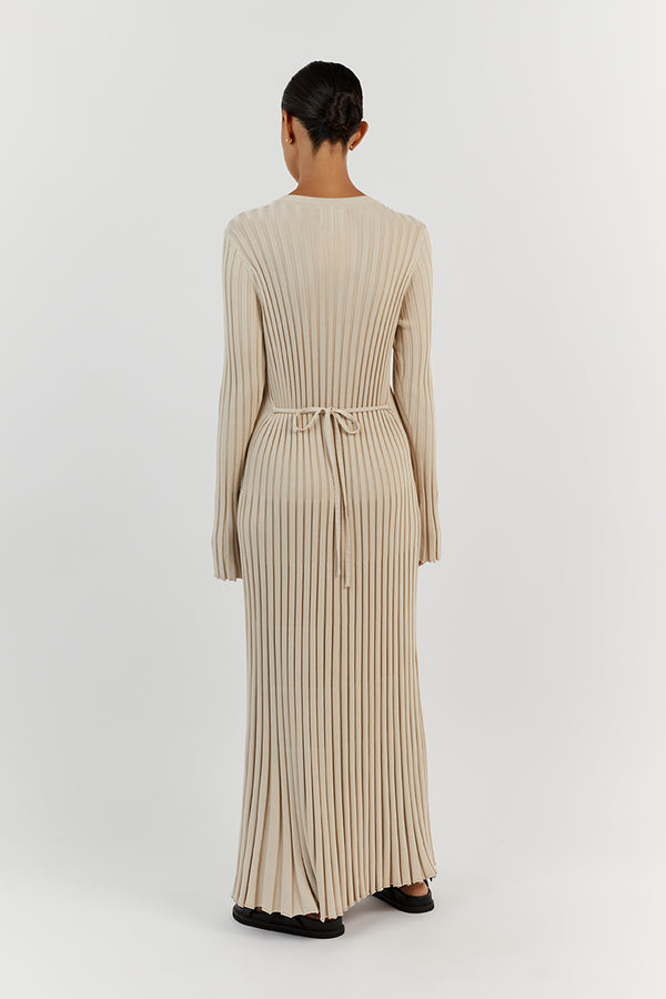 Long Sleeved Knit Midi Dress(Buy 2 Free Shipping)