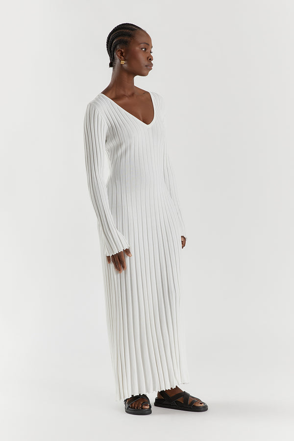 Long Sleeved Knit Midi Dress(Buy 2 Free Shipping)